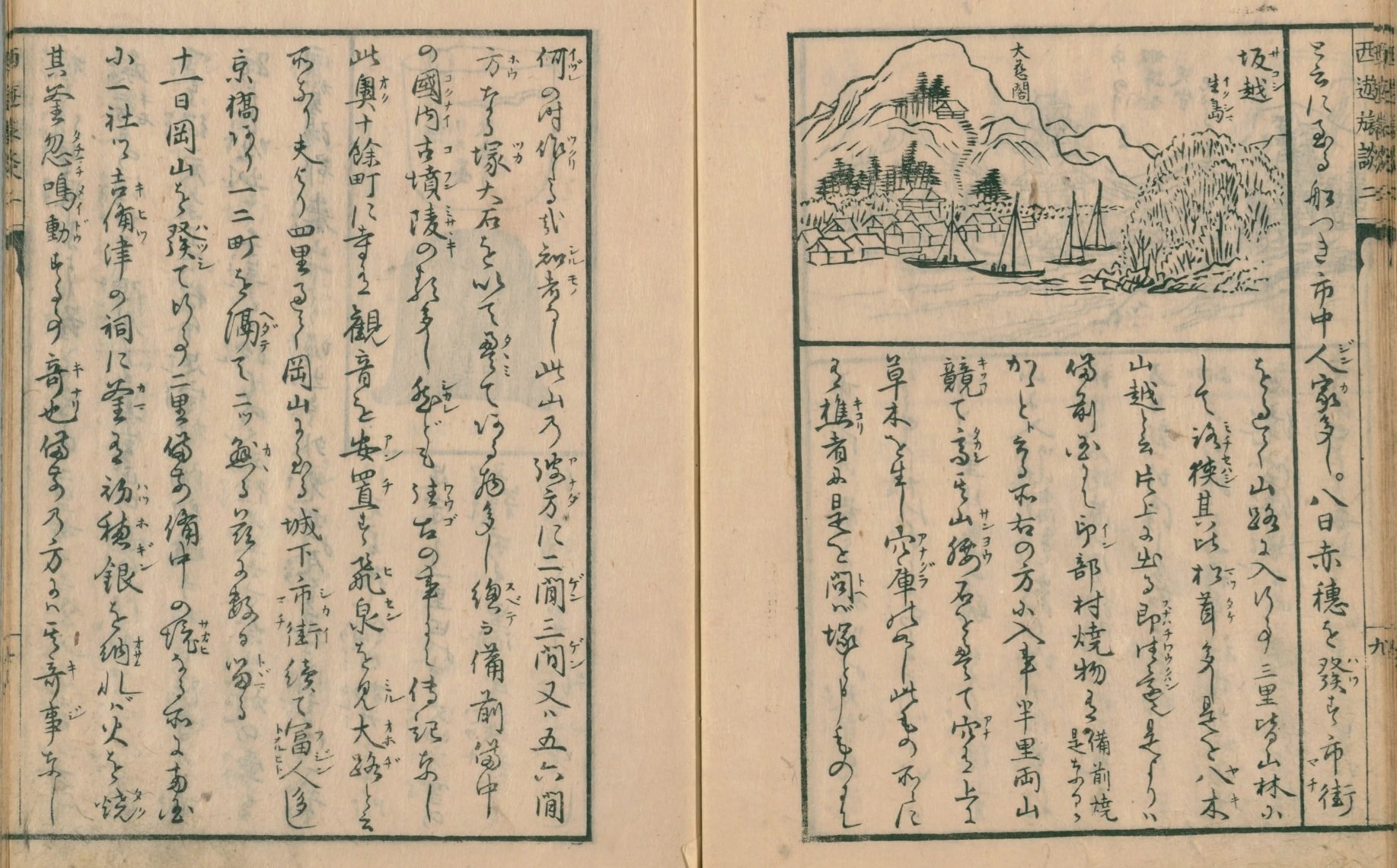 西遊旅譚/司馬江漢】（6）赤穂を発して岡山に至る｜mominaina