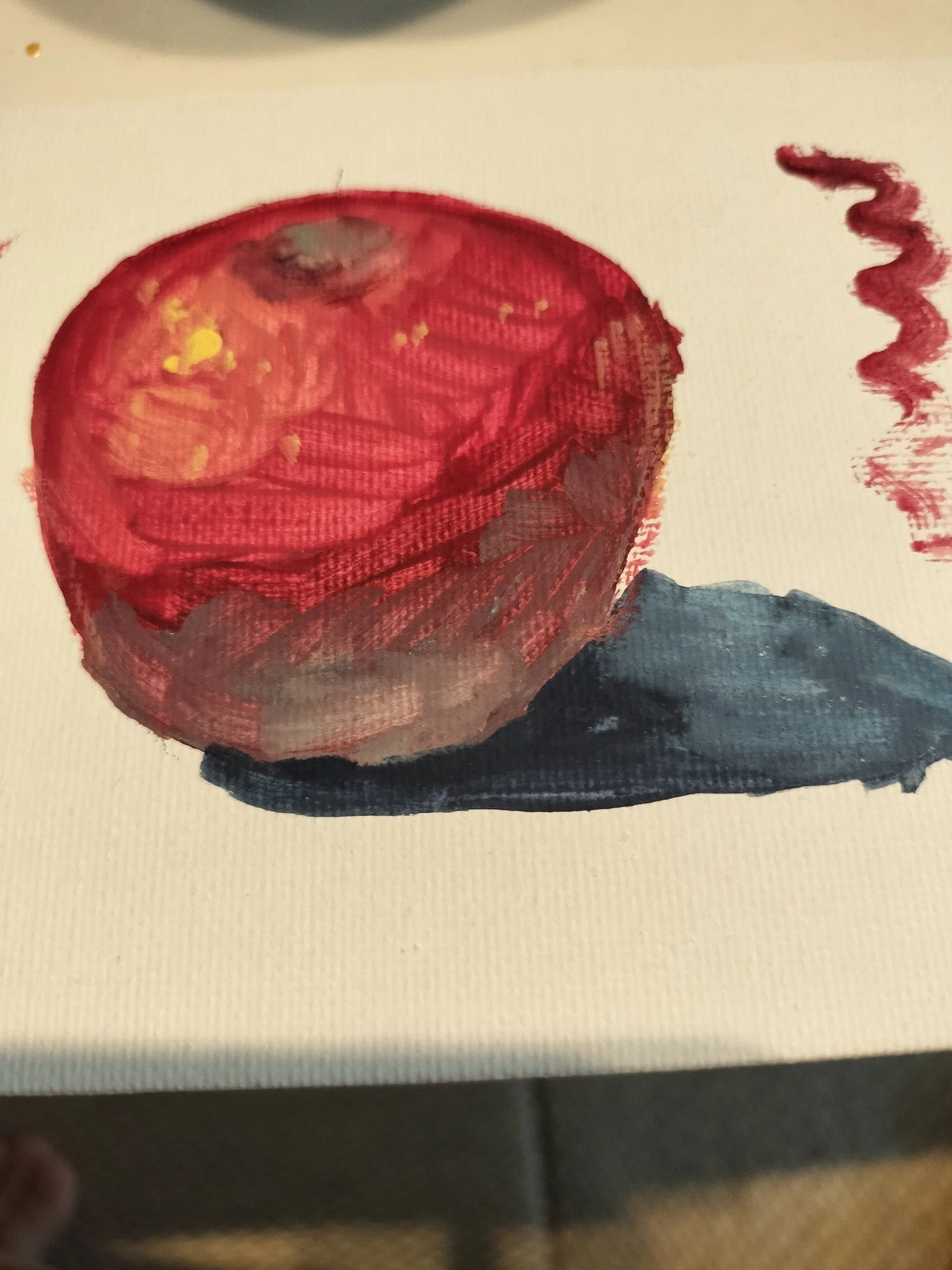 NHKの絵画講座を実践してみました（第二回・りんご）｜鳥野つむじ