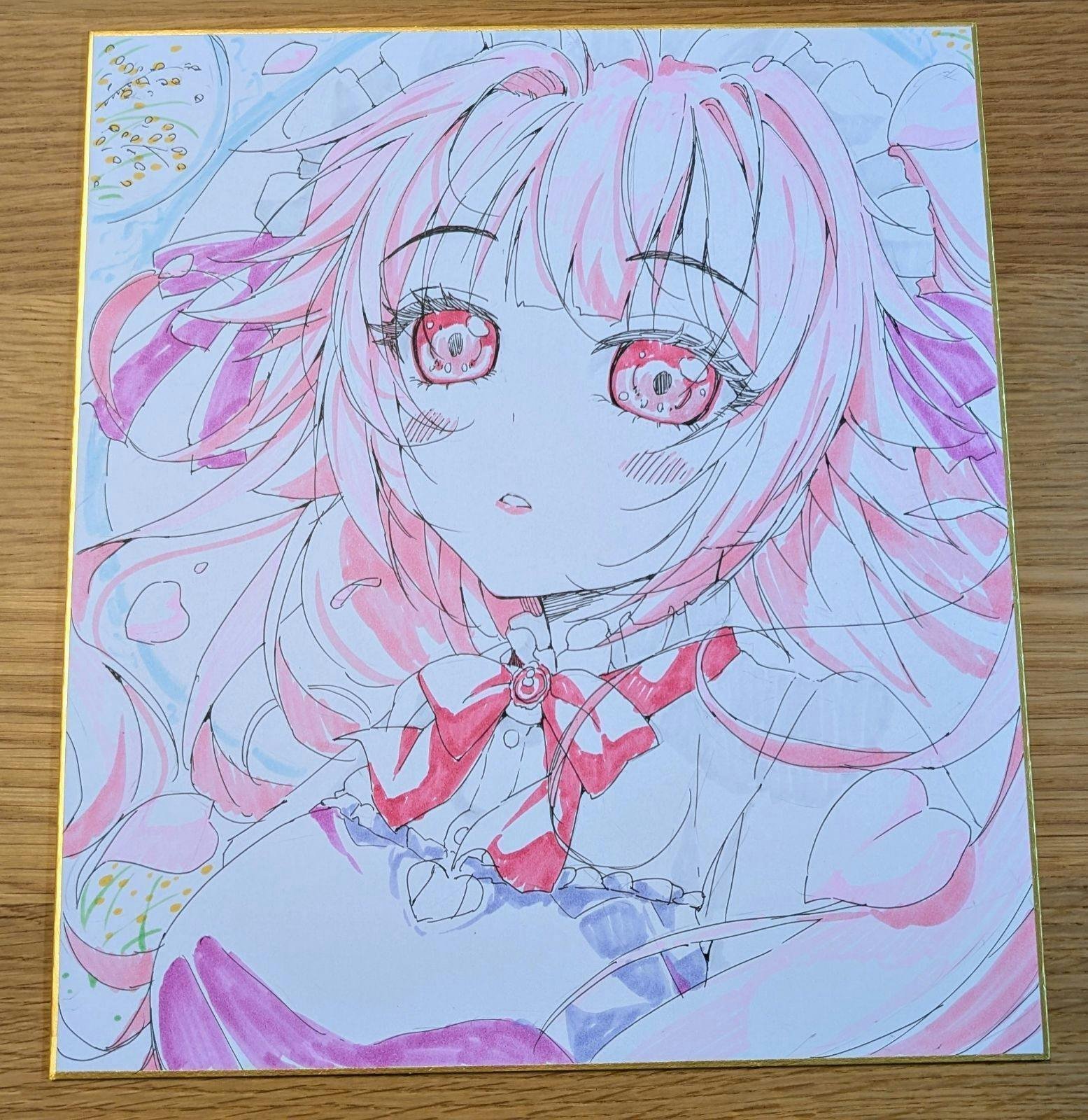 直筆美麗・カラー色紙の展示販売｜ポルリン☕個人漫画家・Vtuber準備中