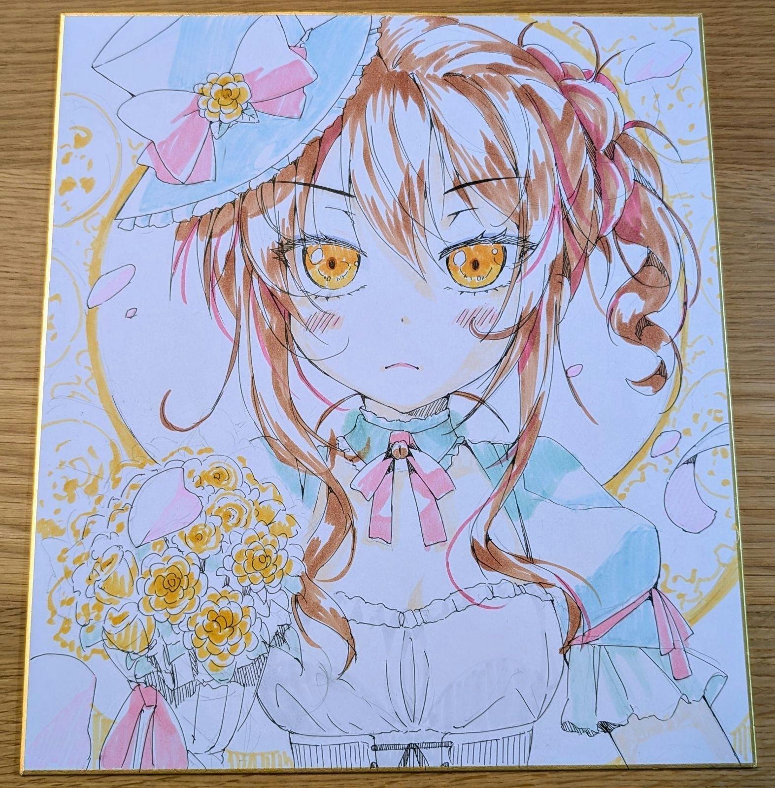 直筆美麗・カラー色紙の展示販売｜ポルリン☕個人漫画家・Vtuber準備中