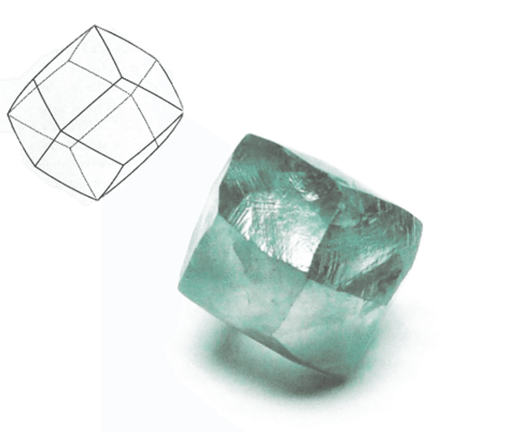 天然ダイヤモンド原石の5つの形｜ダイヤモンドの原石商