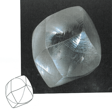 天然ダイヤモンド原石の5つの形｜ダイヤモンドの原石商