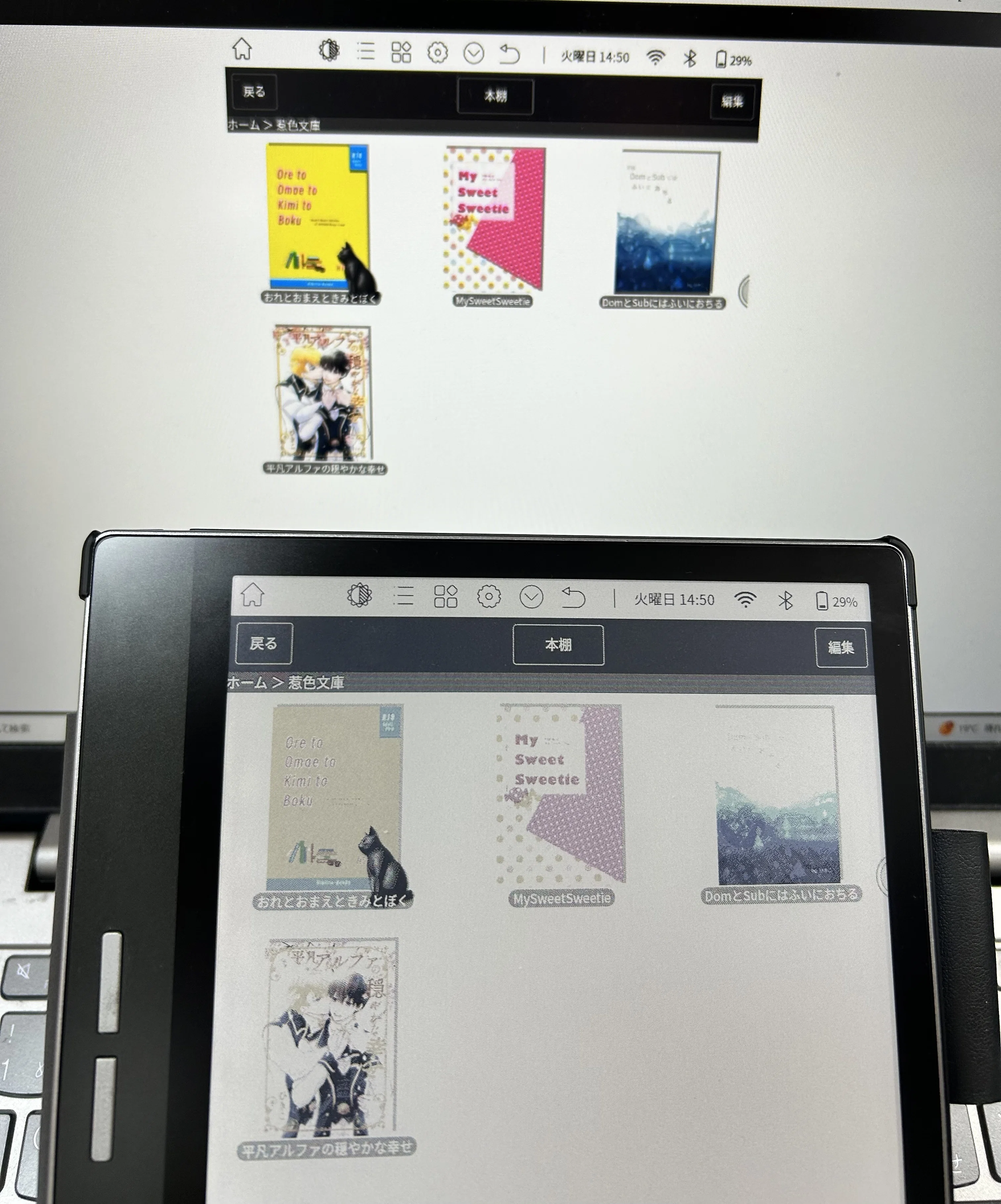 カラー電子ペーパー【Bigme B751C】設定備忘録③電子書籍を読みたい