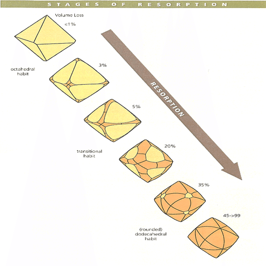 天然ダイヤモンド原石の5つの形｜ダイヤモンドの原石商