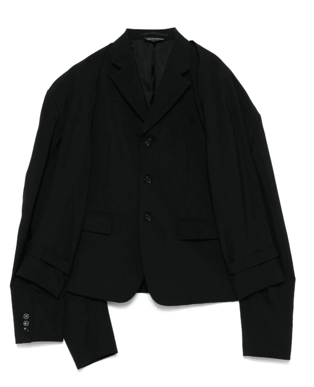 人気 定番 ブラックコムデギャルソン 再構築 ドッキング スカート ポリ縮絨 COMME des GARCONS(コムデギャルソン)の通販と買取。古着屋ANTON。