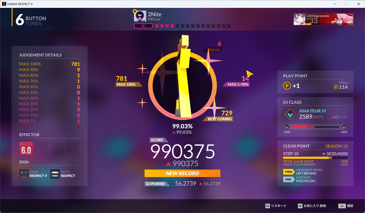 音ゲー日記20250430｜GRASS