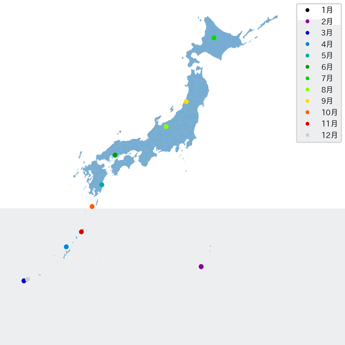 GIS】365日20℃生活☀️日本の平年気温データから適温で暮らし続ける