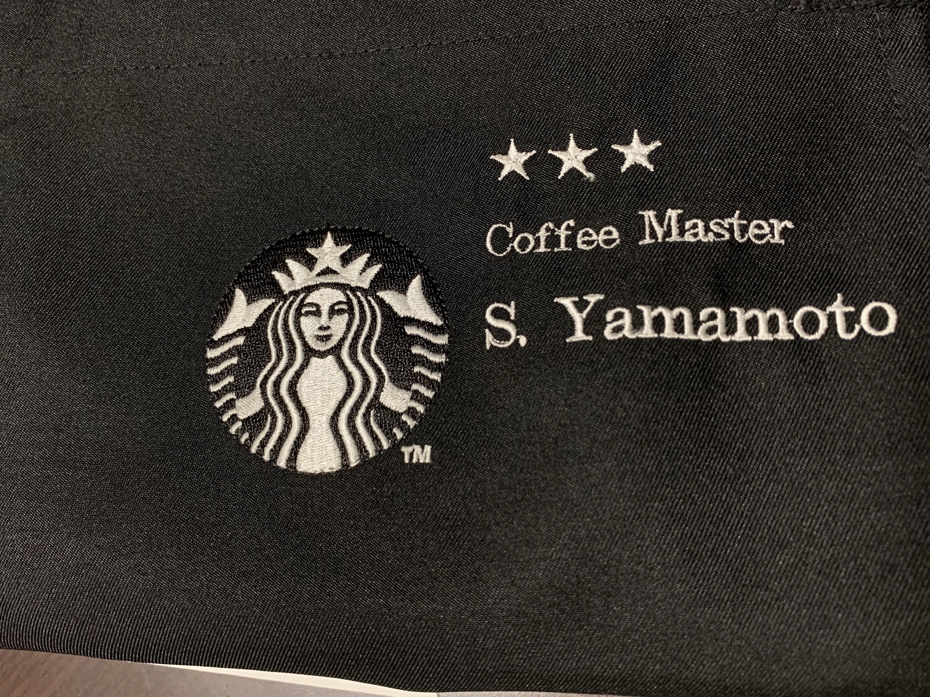 スターバックスブラックエプロン スターバックスブロンバッチ マイスターバッチ 激レア 希少 美品 STARBUCKS COFFEE スターバックス ブラック エプロン