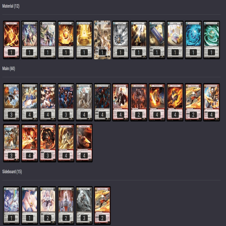 最強の剣を鍛造してワンショット！Fire Saint's Lorraine デッキを紹介