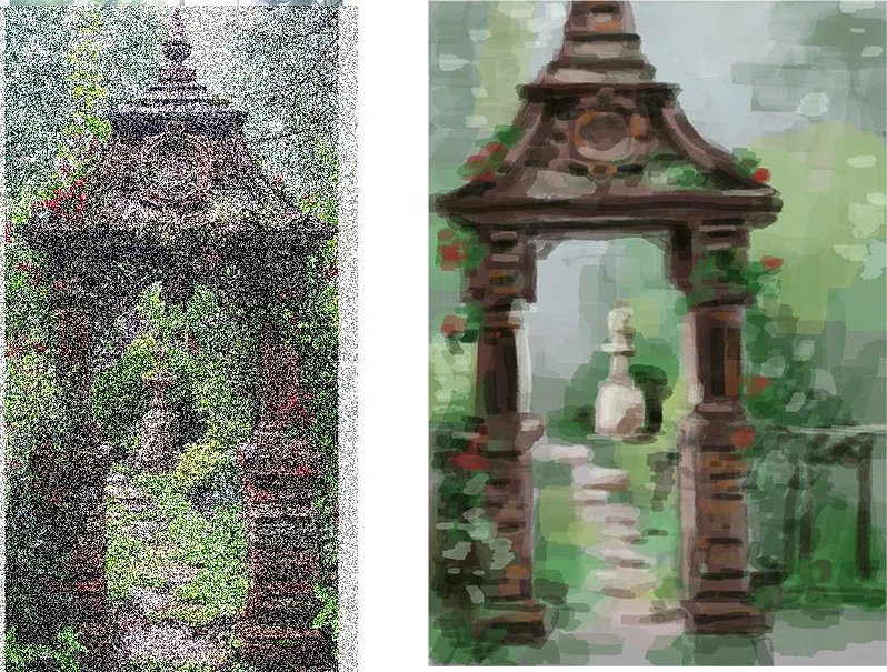 普通の緑と茶色の風景画ではなく、もっとエモい絵を描きたいと思った件