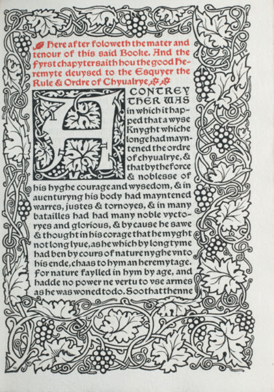 モリスの美へのこだわりが詰まった本。ケルムスコット・プレスの魅力と