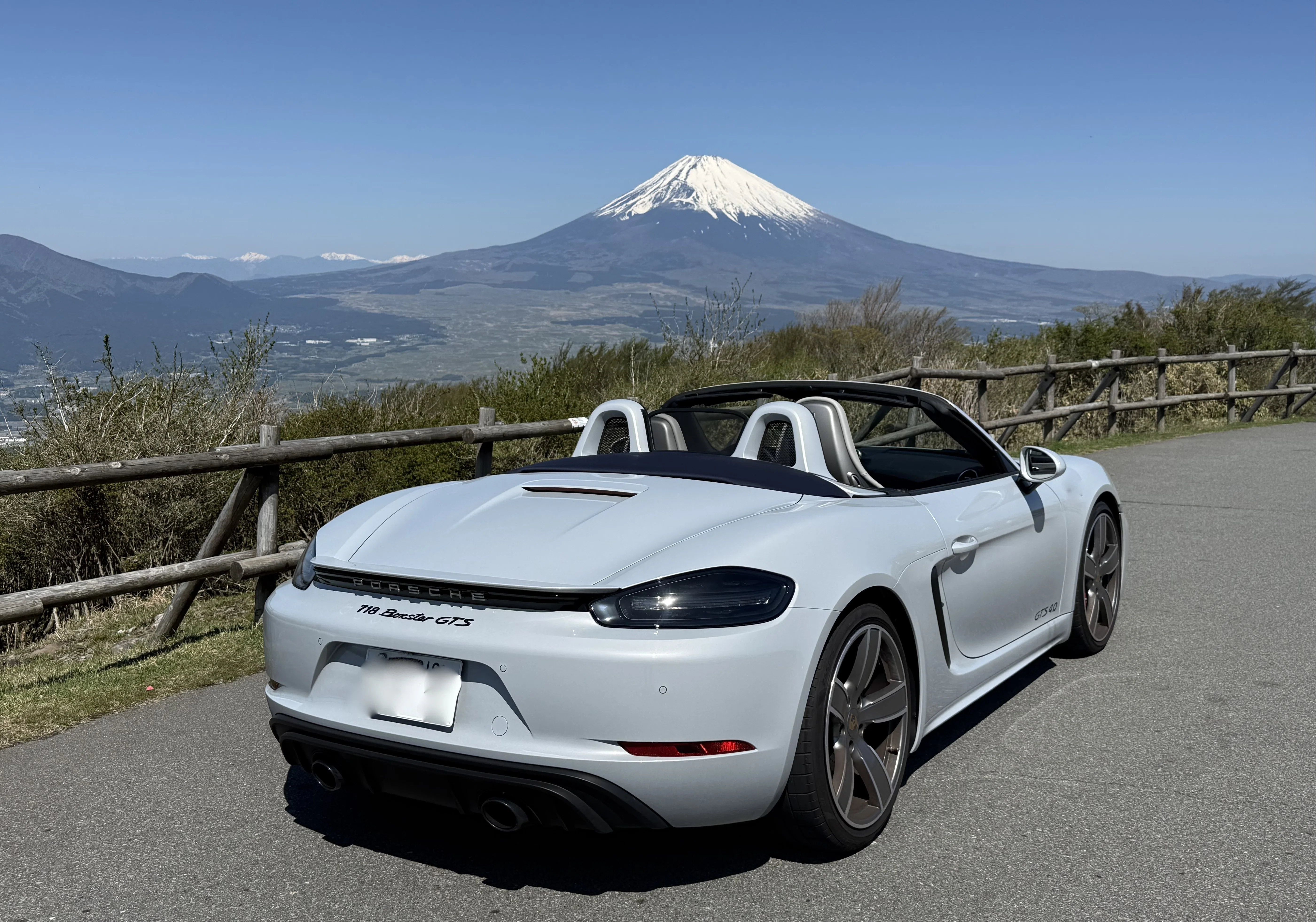 ポルシェ718ボクスターGTS4.0：慣らし終了後に箱根に向かう