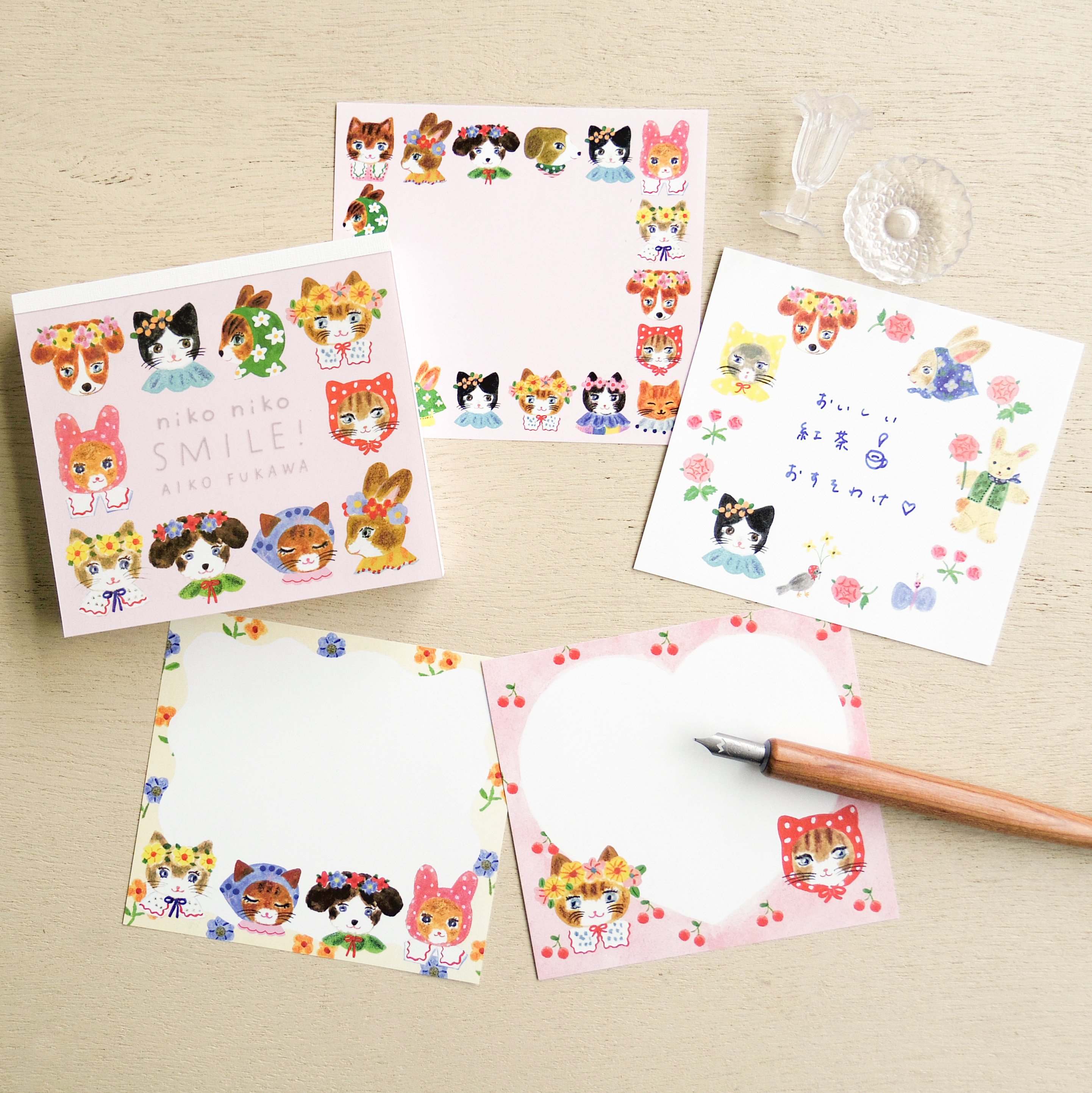 夏の新作ブロックメモおすそわけ② （メモ、カードなどたっぷり