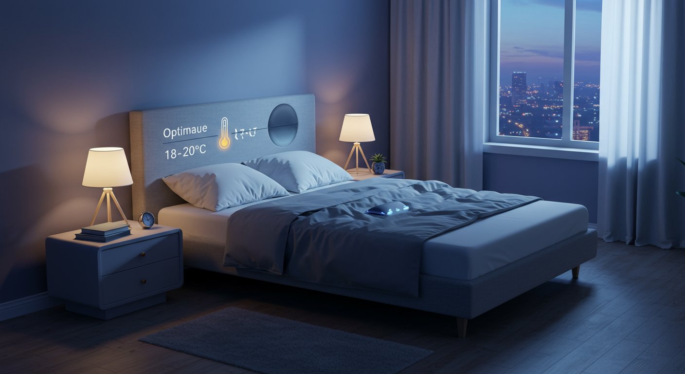 質の高い睡眠のための環境づくりを示す図