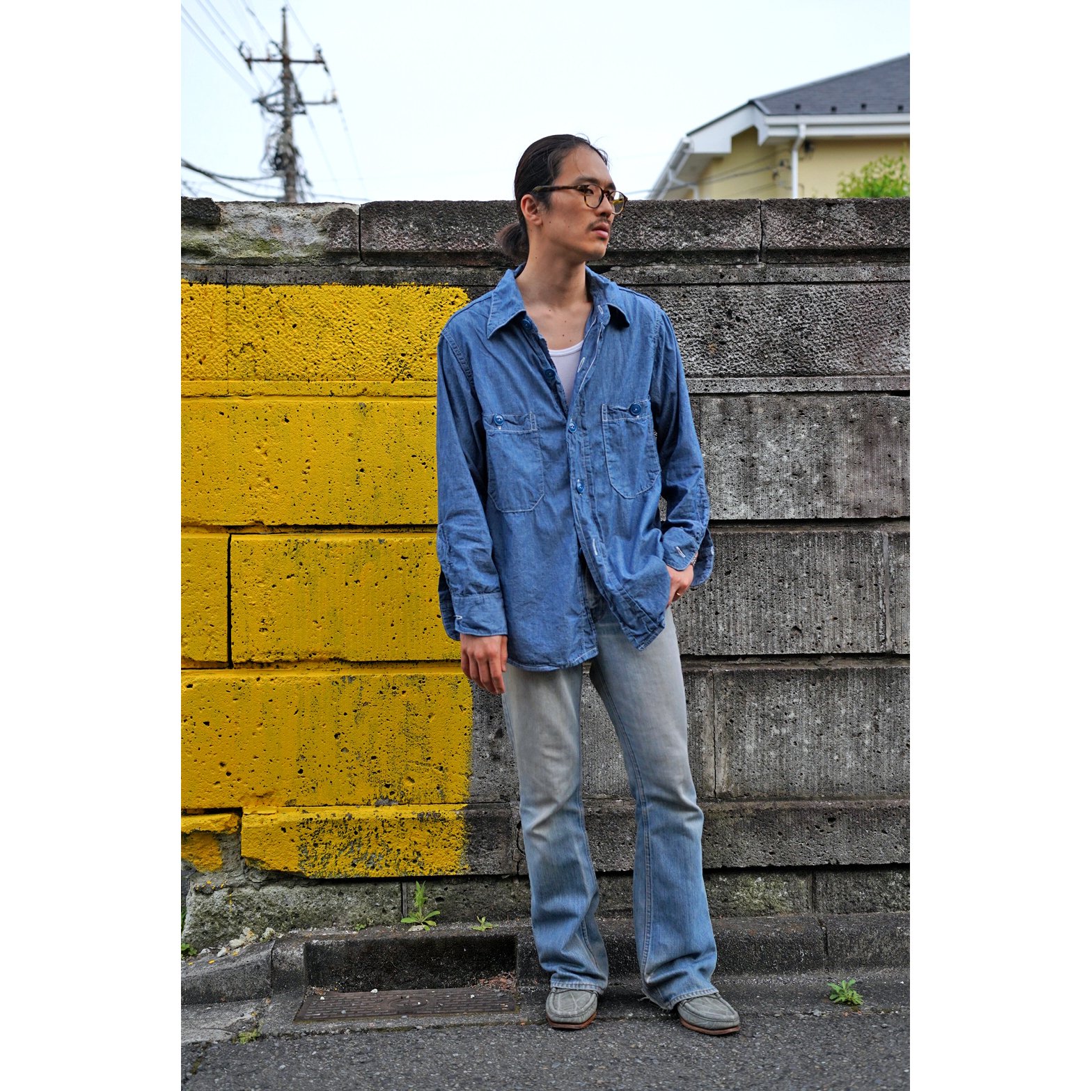 kooky zoo JUVENILE CHAMBRAY SHIRT【EX】 KOOKY ZOO JUVENILE CHAMBRAY SHIRT