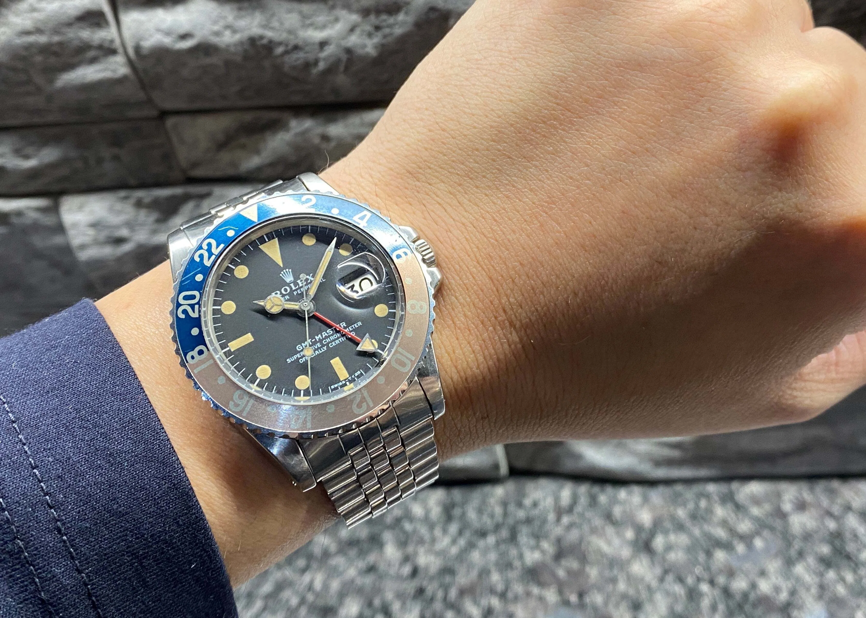 雰囲気抜群ジュビリー！！ヴィンテージ GMTマスター 1675 MK2 72年