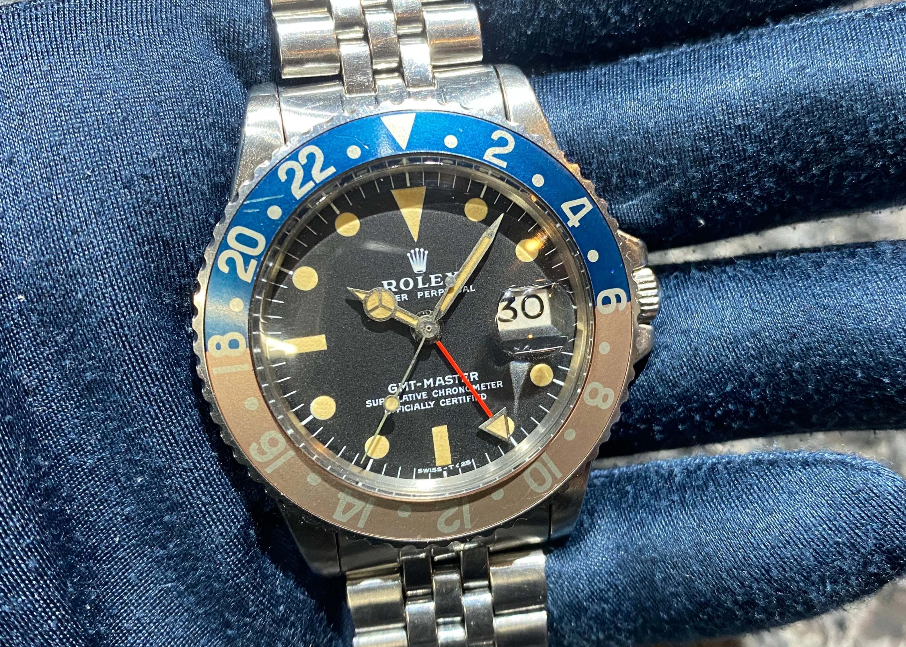 雰囲気抜群ジュビリー！！ヴィンテージ GMTマスター 1675 MK2 72年