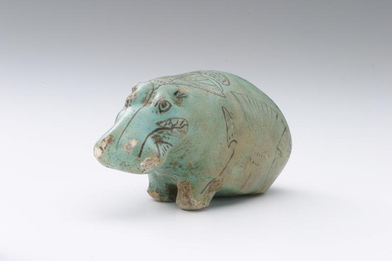 エジプト美術、青いカバについて覚え書き。｜sara