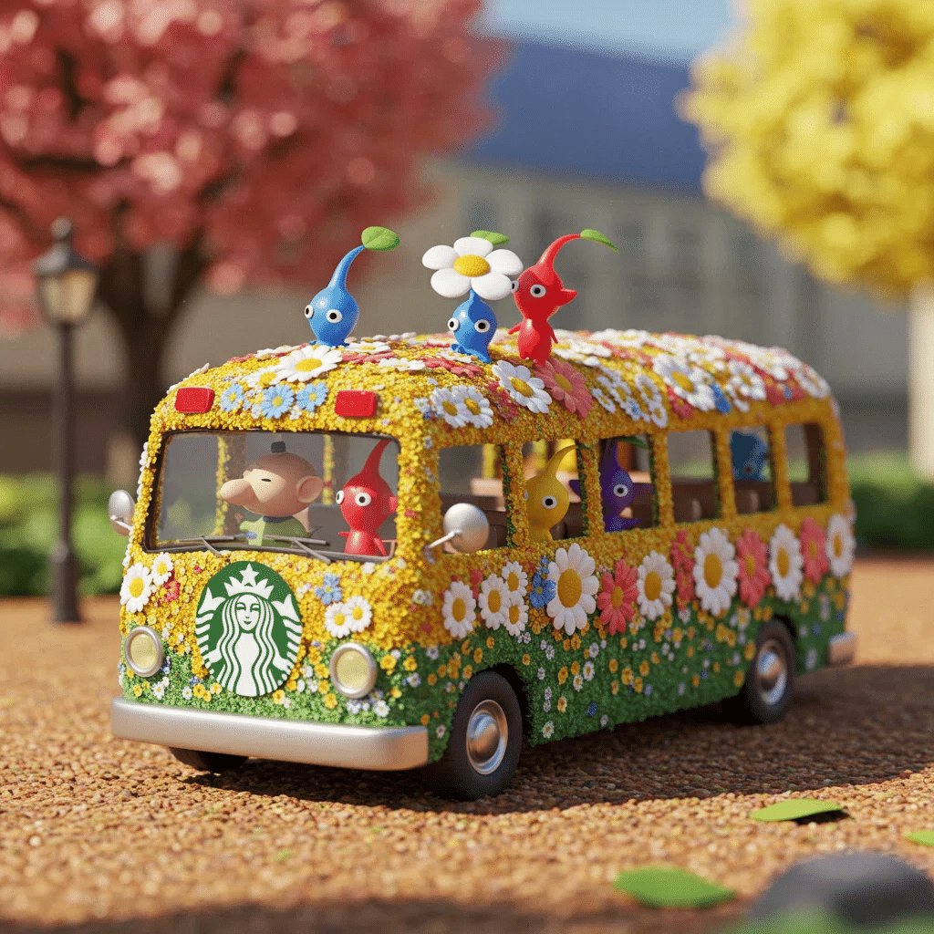 スタバ×ピクミン♡Prompt｜chuka