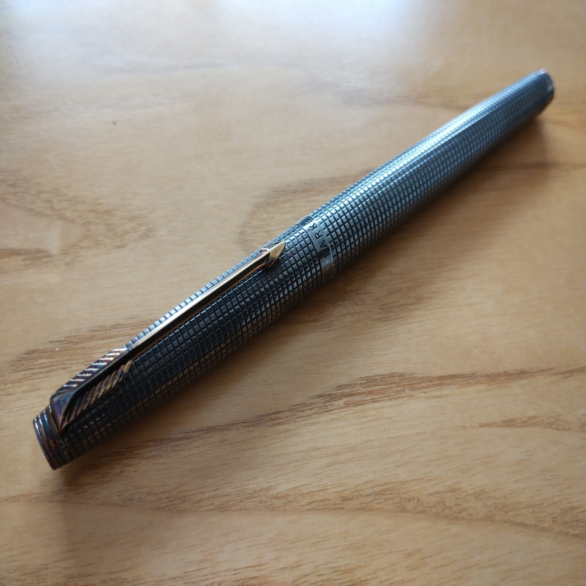 PARKER 万年筆 #75 シズレ スターリングシルバー XF パーカー75 