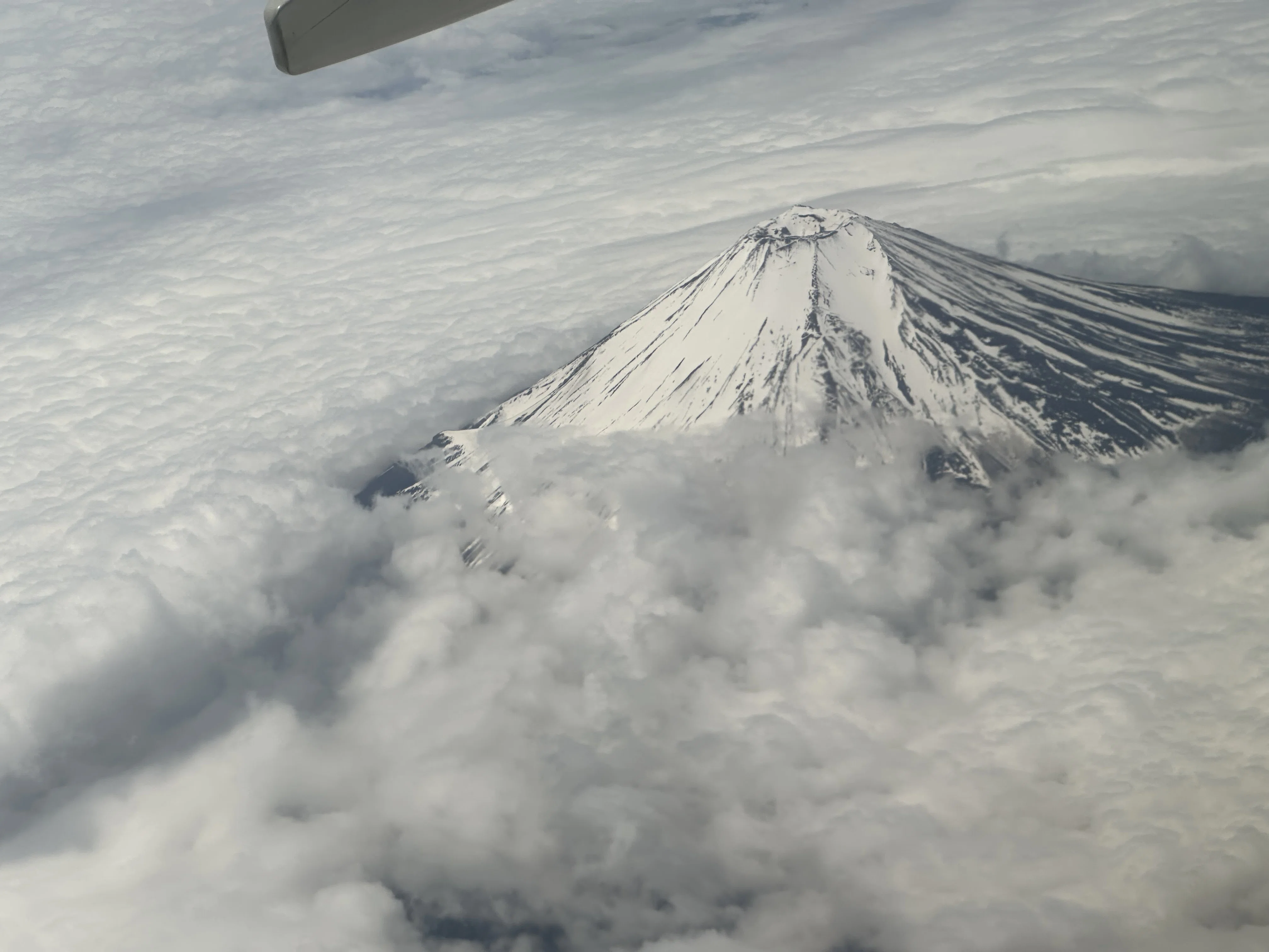 羽田発岡山行きからの､めったに見ることができないゴージャスな眺め