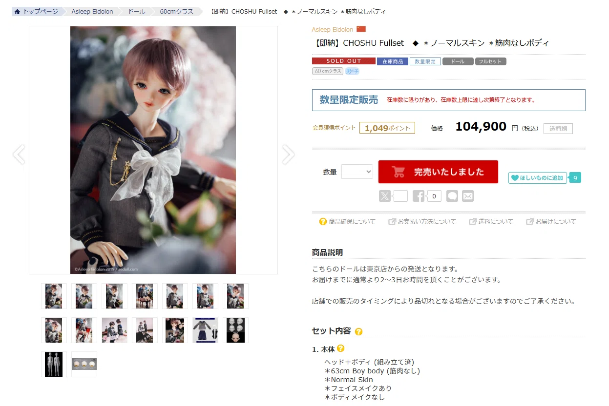 ✦【60cmクラス】男の子キャストドールお迎えレポ【AEdoll｜CHOSHU 