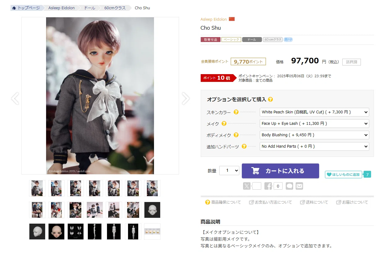 ✦【60cmクラス】男の子キャストドールお迎えレポ【AEdoll｜CHOSHU 