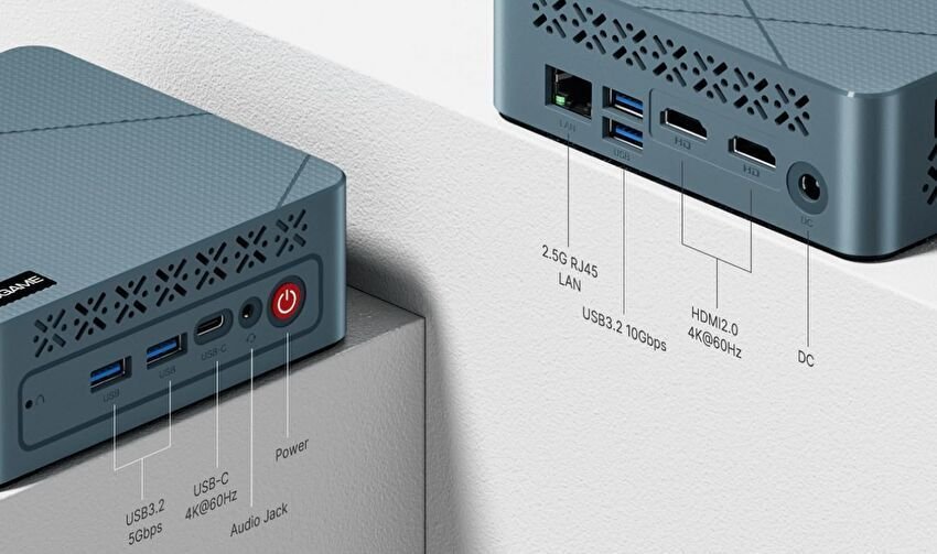BOSGAME E3、Twin Lake N150,フル機能 USB-Cを装備するミニPCの