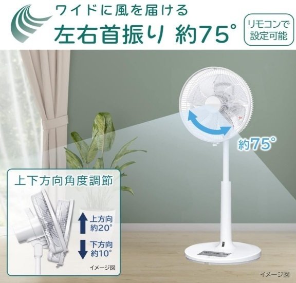 レビュー】日立 リビング扇風機 DCモーター 風量6段階 8枚羽根