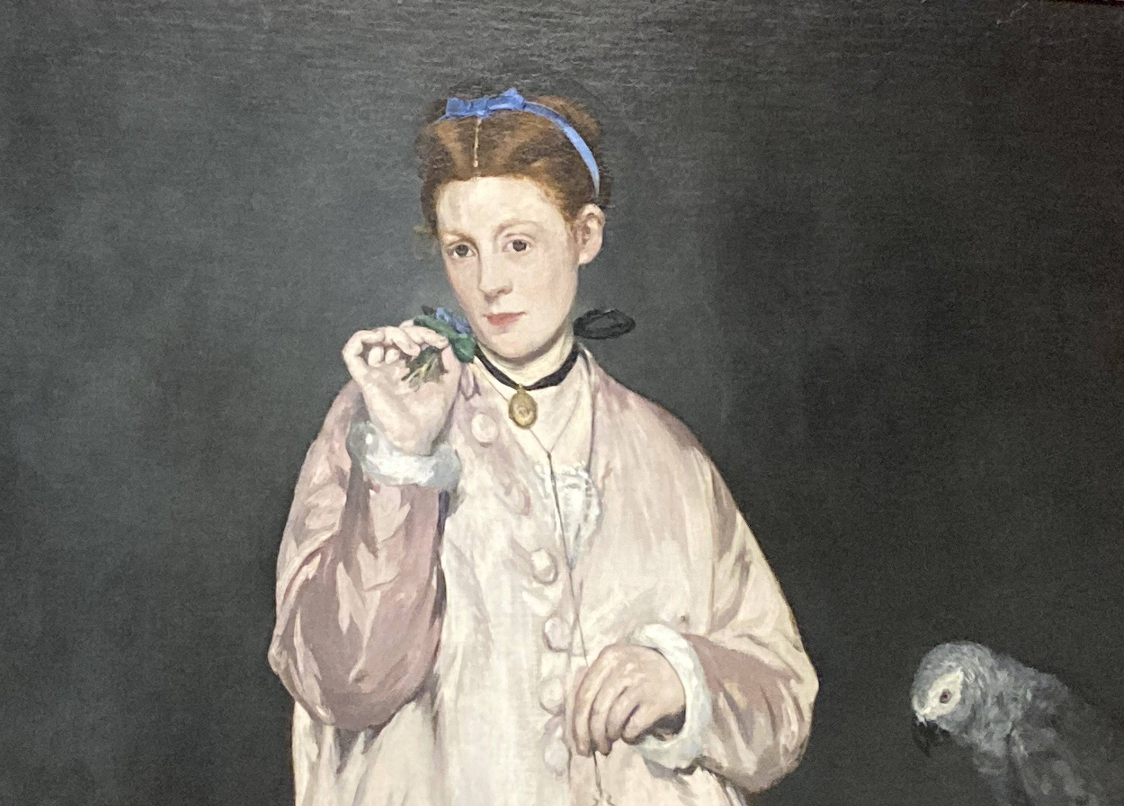 エドゥアール・マネ、「PORTRAIT DE MADEMOISELLLE」 子供のためのオルセー美術館(192)匂いがする?声まで聞こえる