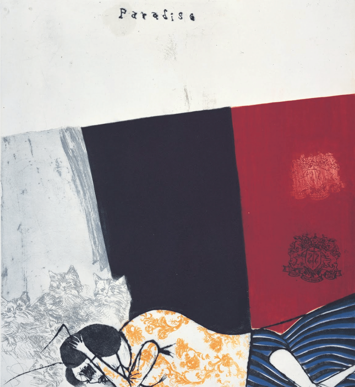池田満寿夫、ヴァイオリンと鼠、希少画集画、高級額装、状態良好 池田満寿夫、ヴァイオリンと鼠、希少画集画、高級額装、状態良好
