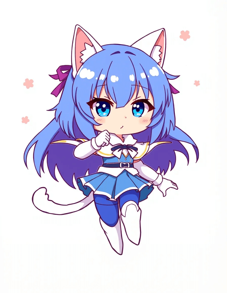 魔法少女にゃーさんAI生成記録｜にゃー会長