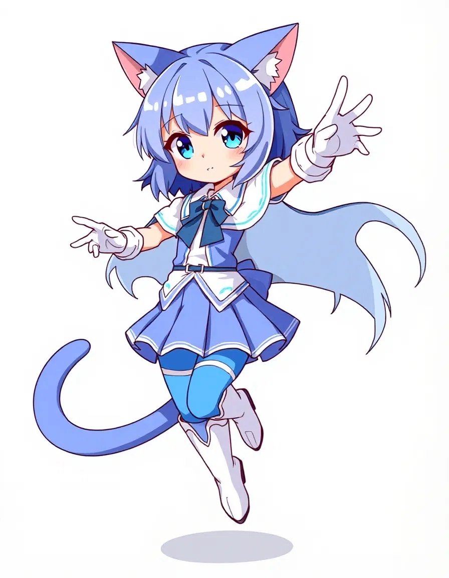 魔法少女にゃーさんAI生成記録｜にゃー会長
