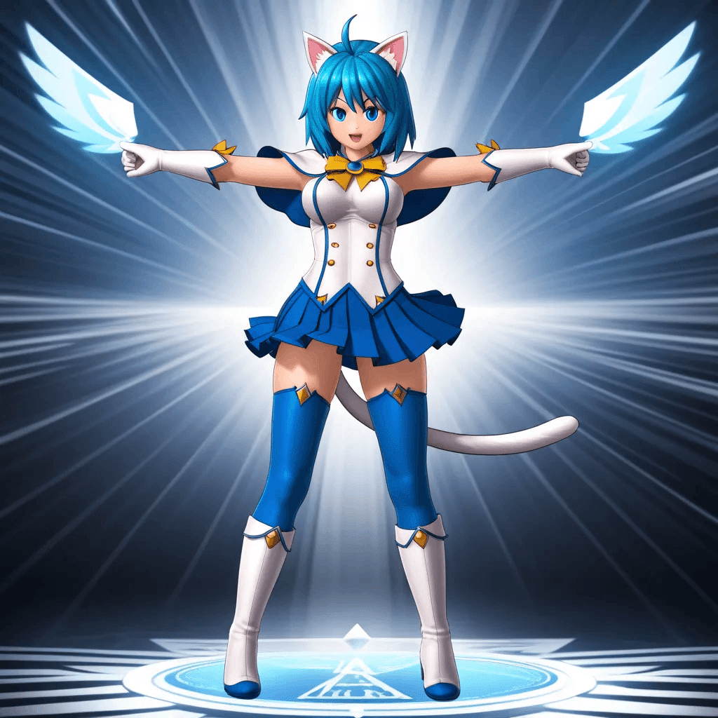 魔法少女にゃーさんAI生成記録｜にゃー会長