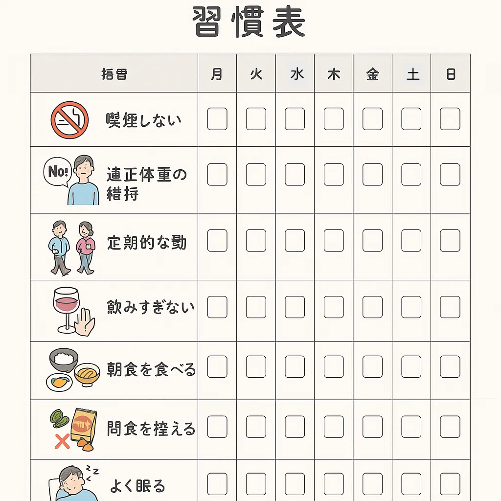 ブレスロー の 7 つの 健康 習慣