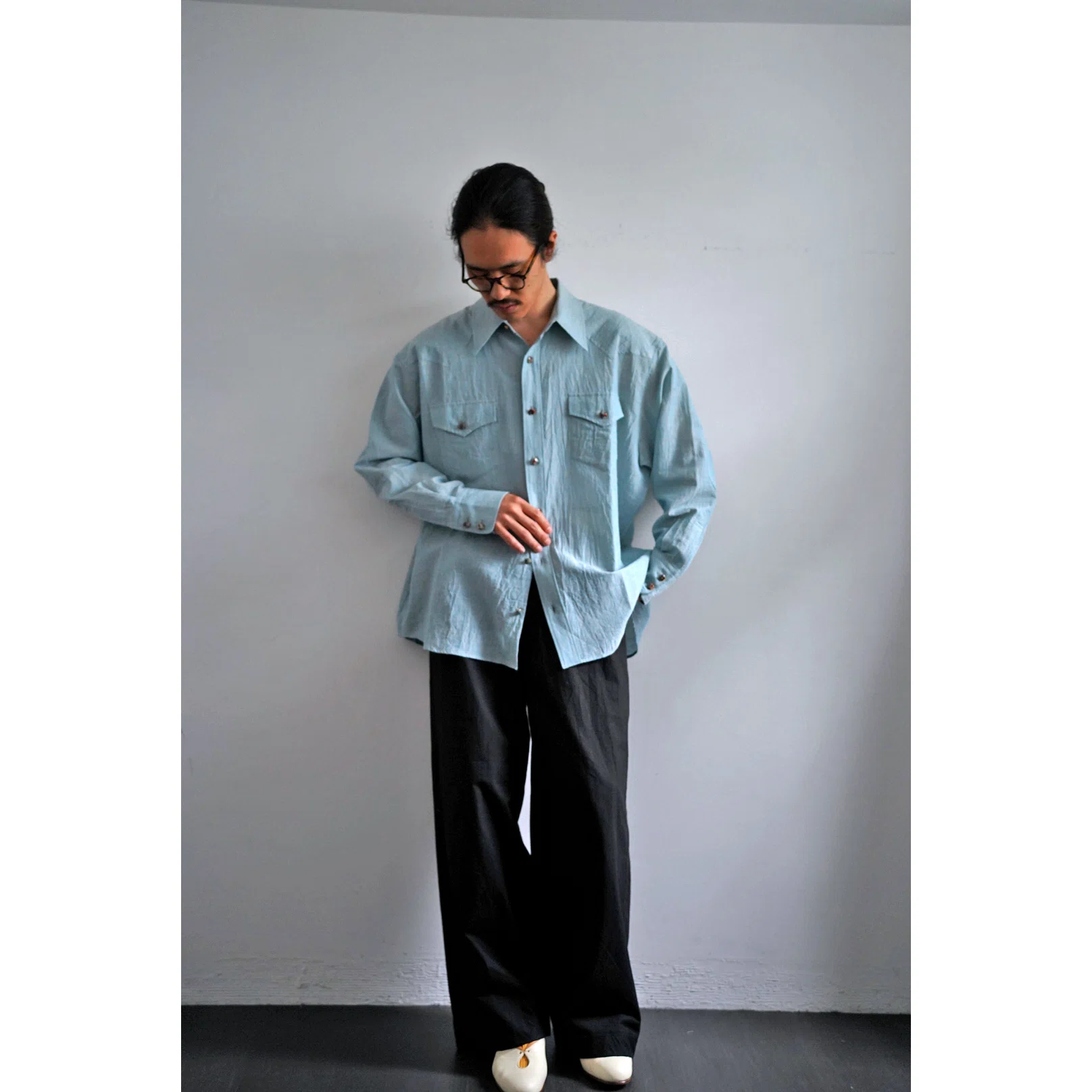 【ANSNAM】BIG WESTERN SHIRT ANSNAM
