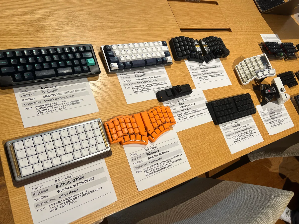天下一キーボードわいわい会Vol.8展示キーボード撮影写真｜kazy