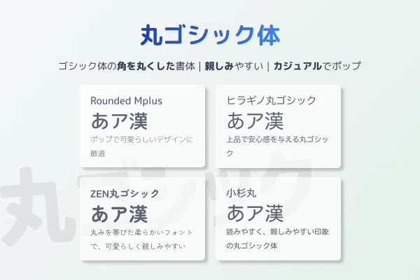 フォントの種類、どう違う?ゴシック・丸ゴ・明朝体をやさしく解説!|図解のやなぎ