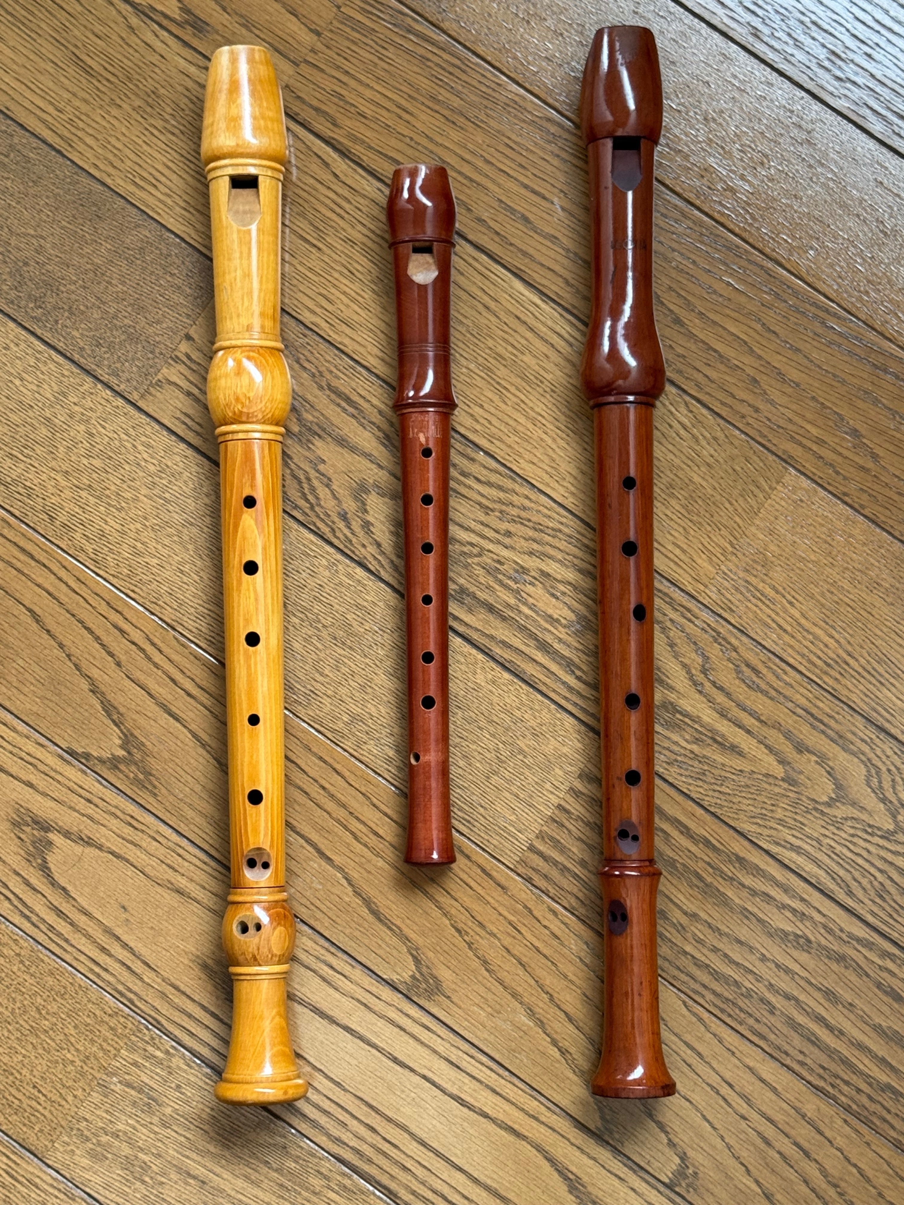 【美品】ROESSLER レスラー 木製 リコーダー ROESSLER レスラー 木製 バスリコーダー クルーク 吹奏楽