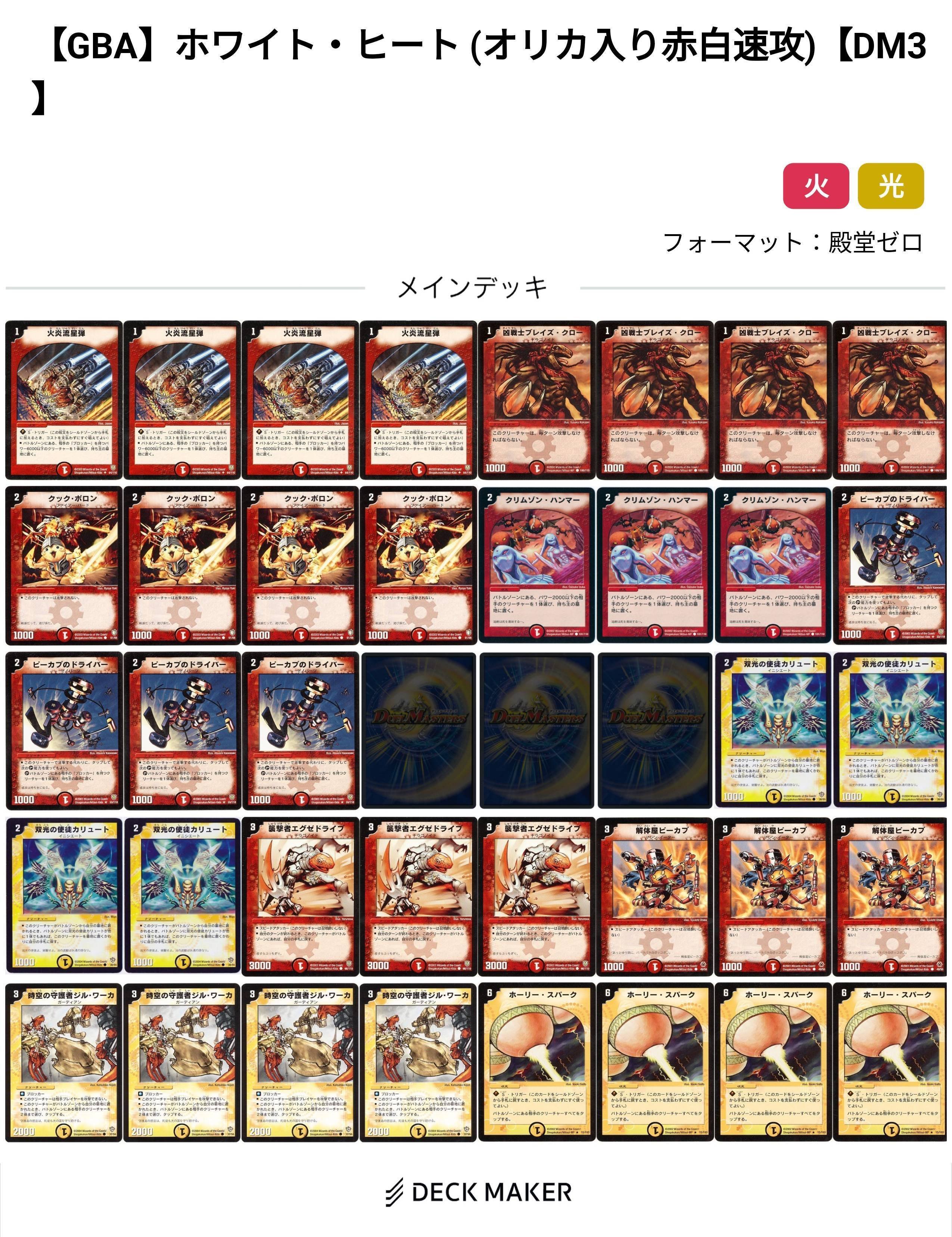 GBA】デュエル・マスターズ3 マイデッキ紹介&ゲーム内環境を検証して