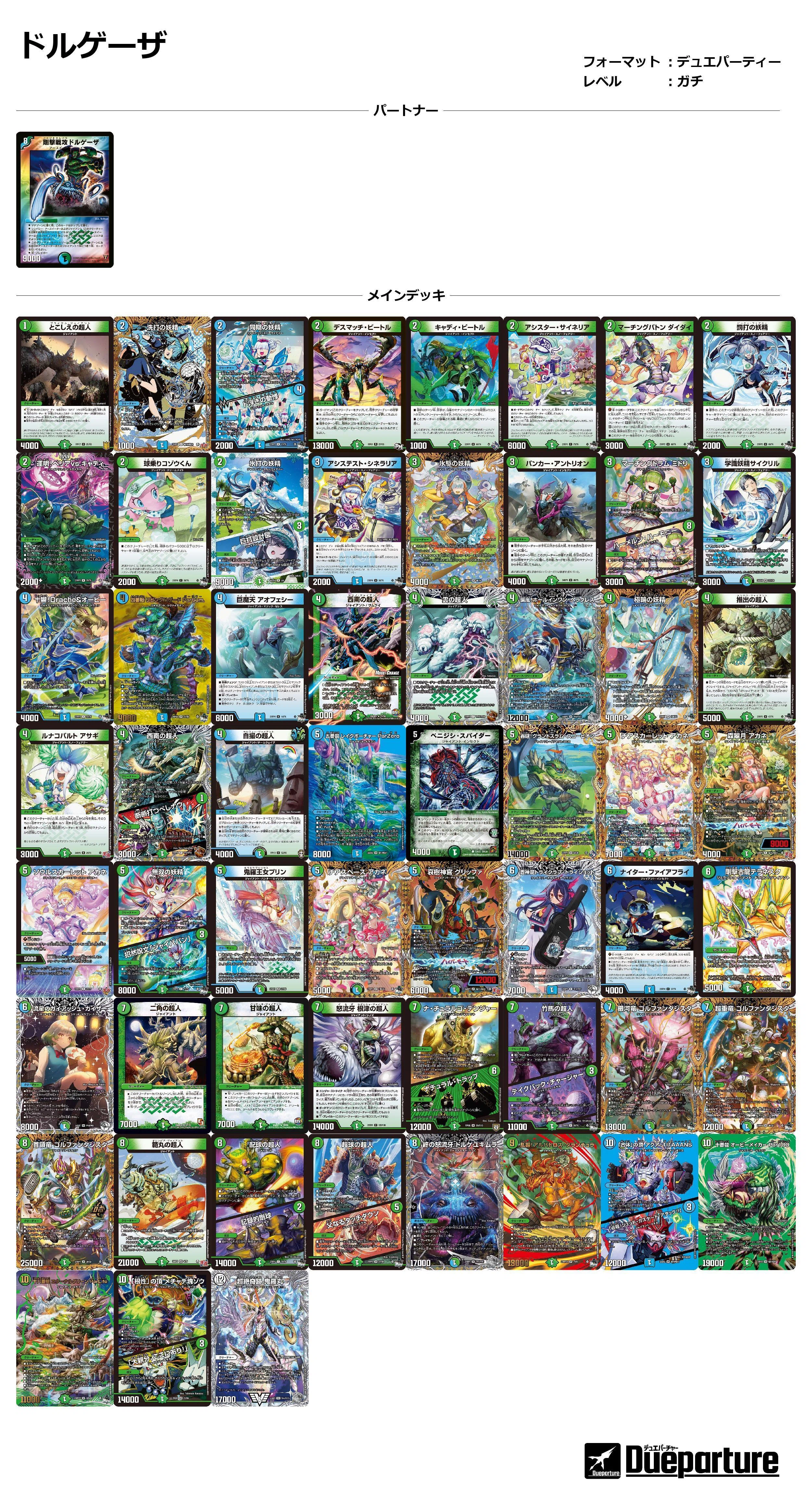 20年振りの現代デュエマ】デュエパーティー、ドルゲーザデッキ｜欠金虞