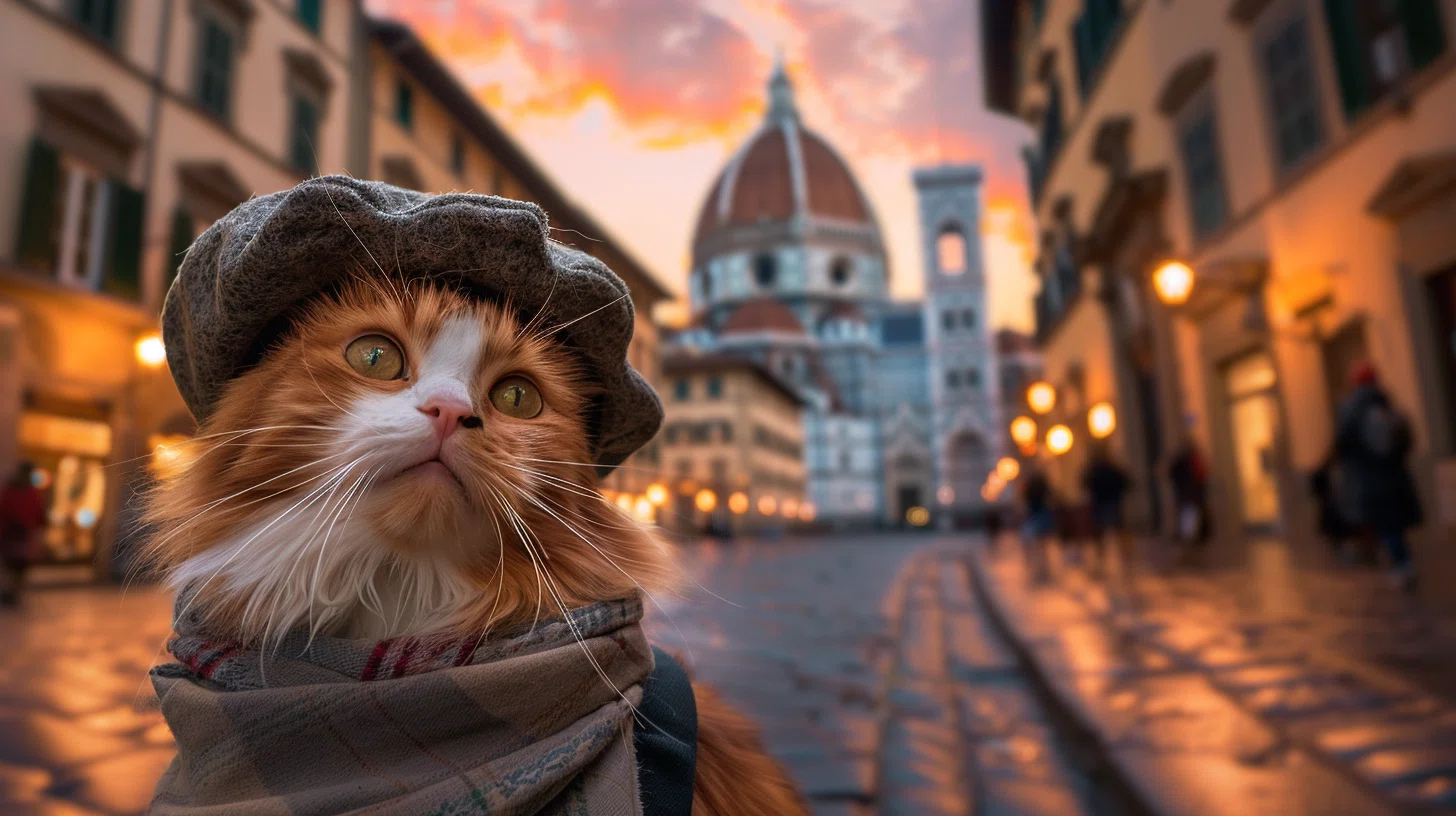 ねこ 海外旅行するにゃ🐾 イタリア🇮🇹にゃ｜odyssey617