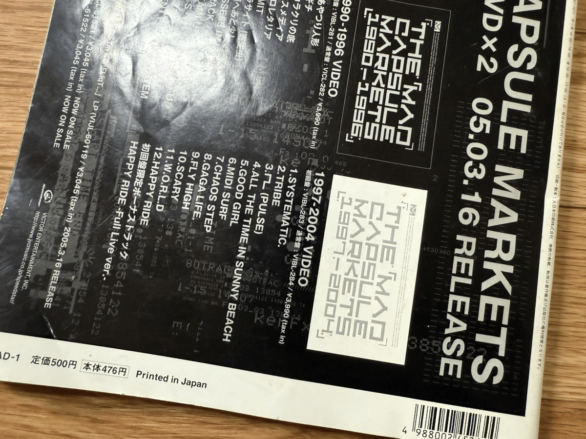 1077 雑誌論31｜MAD. ～THE MAD CAPSULE MARKETS 1st OFFICIAL