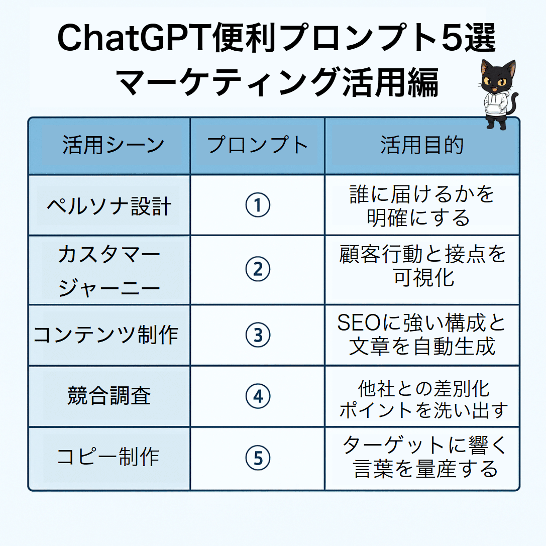 ChatGPT-5を用いたマーケティング自動化と業務効率化の具体例