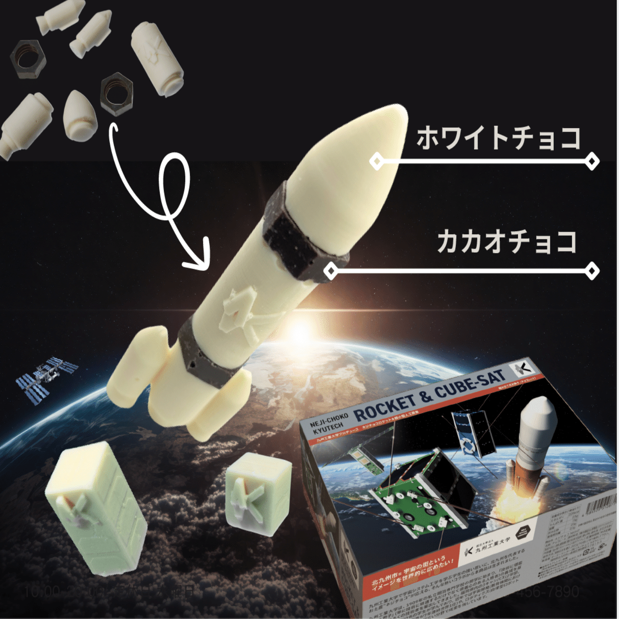 開発秘話/組み立て式チョコで、小さな宇宙体験─体験型お土産