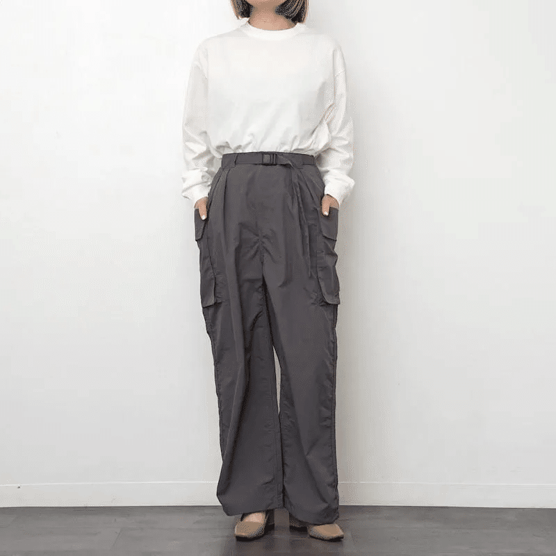 PHEENY】定番ミリタリーパンツNylon taffeta military pants｜THIRTY