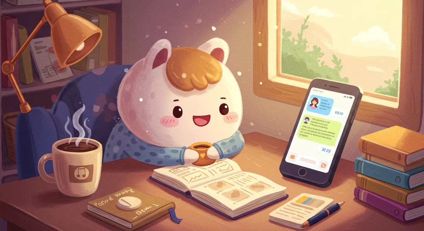 明日の小さな楽しみを表現したイラスト
