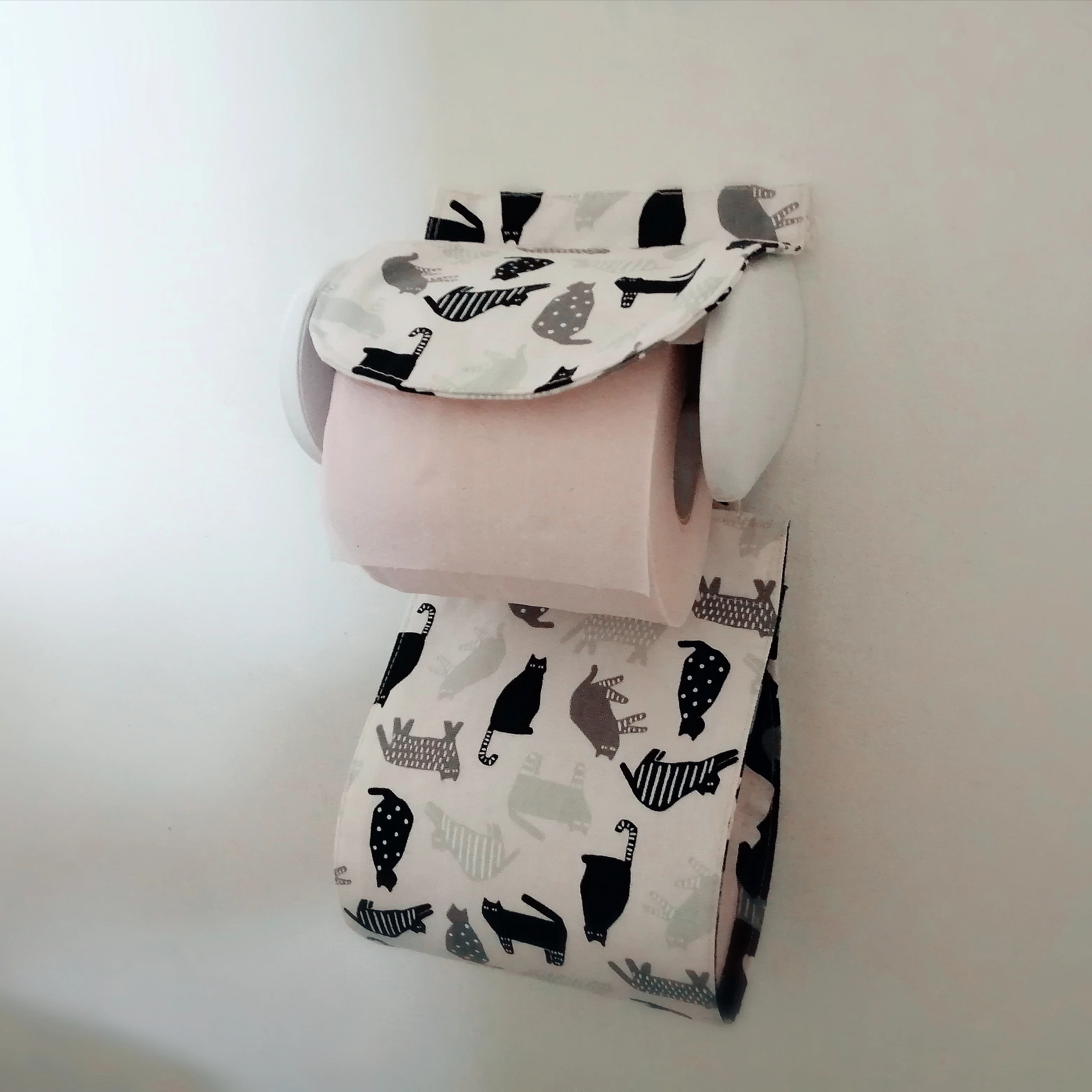①昭和レトロ|トイレットペーパーホルダーカバーを作ってみた｜nori