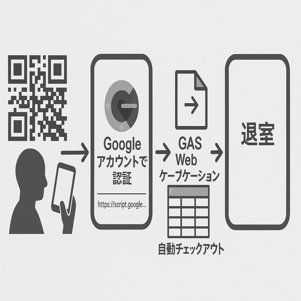 GAS】コピペで完成！スプレッドシートで作るQRコード入退室管理システムの作り方（自動退室機能付き）｜utatane