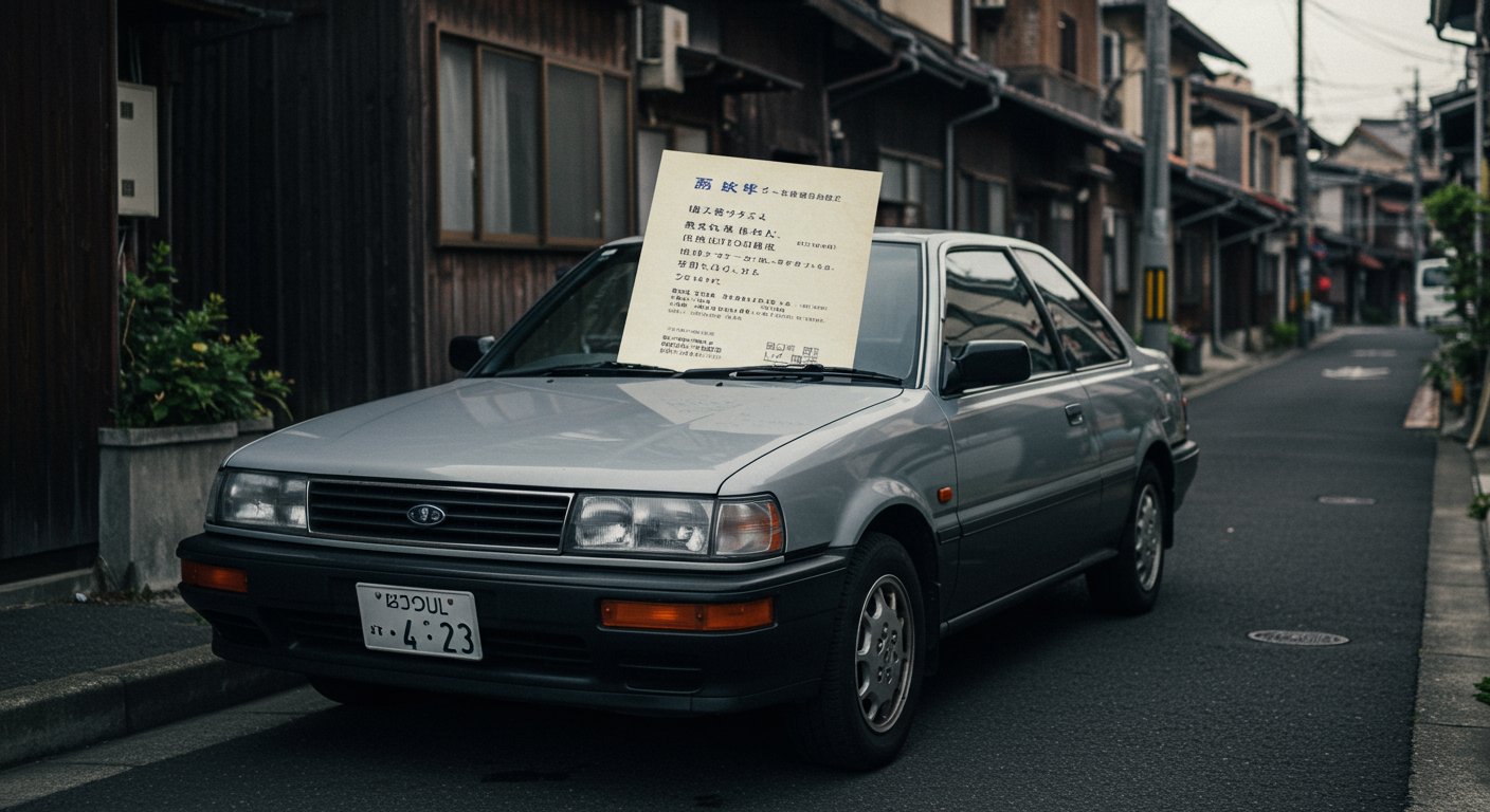 古い車と車両保険の関係を示す図